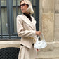 Satin Sleeveless Blazer