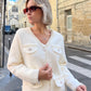 Satin Sleeveless Blazer
