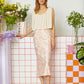 PINK SATIN SKIRT