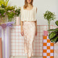 PINK SATIN SKIRT