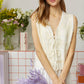 FLOWER PATTERN SLEEVELESS VEST