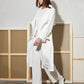 TRENCH BLANC COL VOLANT