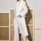 TRENCH BLANC COL VOLANT