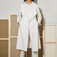 TRENCH BLANC COL VOLANT