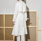 TRENCH BLANC COL VOLANT