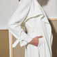 TRENCH BLANC COL VOLANT
