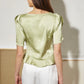 TOP DRAPÉ VERT