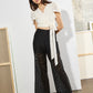 GREEN FLARED PANTS