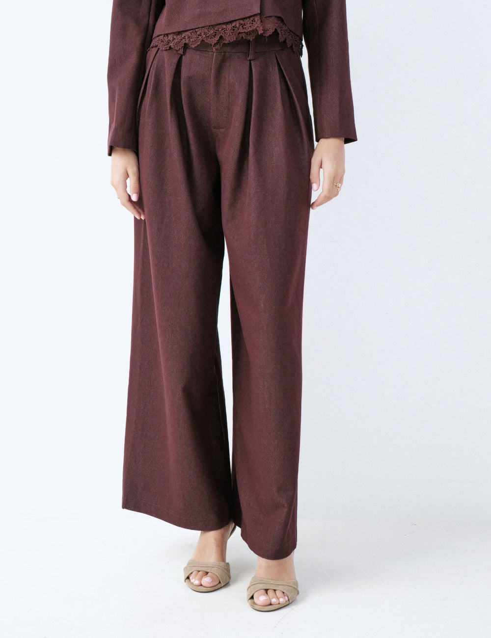 Pantalon Maëlle - prune
