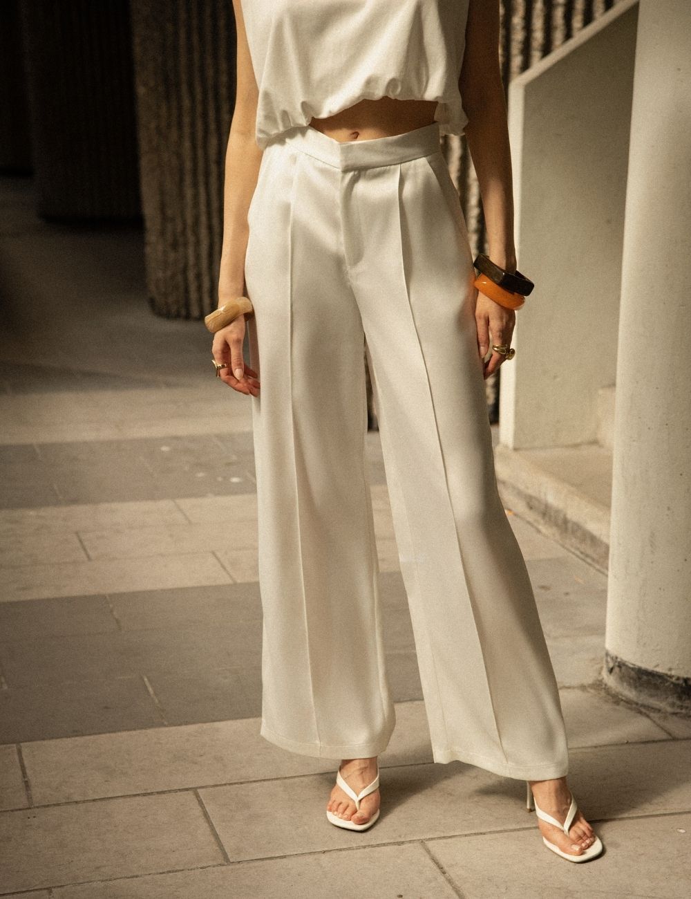Pantalon Giulia - blanc