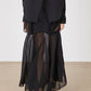 JUPE BI-MATIÈRE VOILE