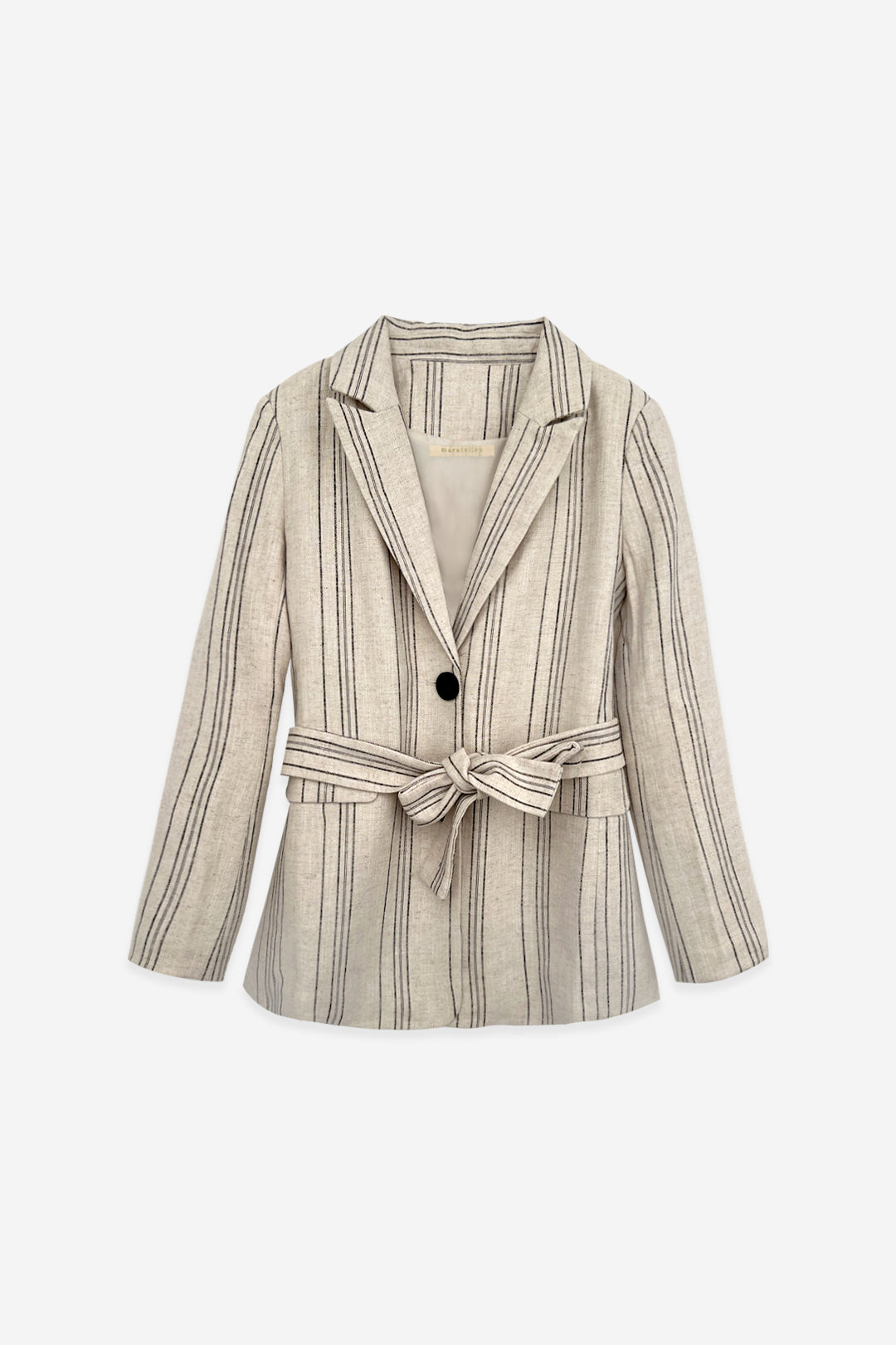 BLAZER EN LIN À RAYURES