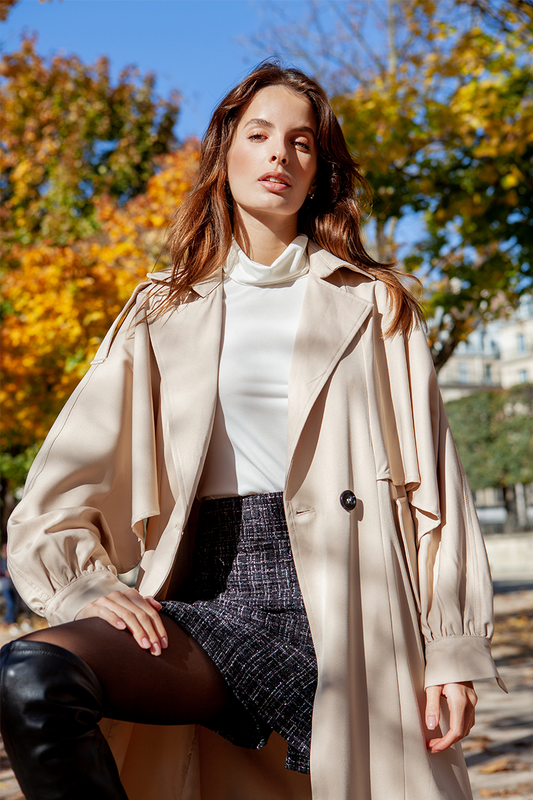 TRENCH OVERSIZE BEIGE