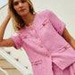 VESTE EN TWEED FUCHSIA