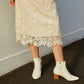 ROBE DENTELLE SANS MANCHES