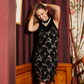 ROBE BRETELLES À SEQUINS