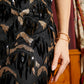 ROBE BRETELLES À SEQUINS